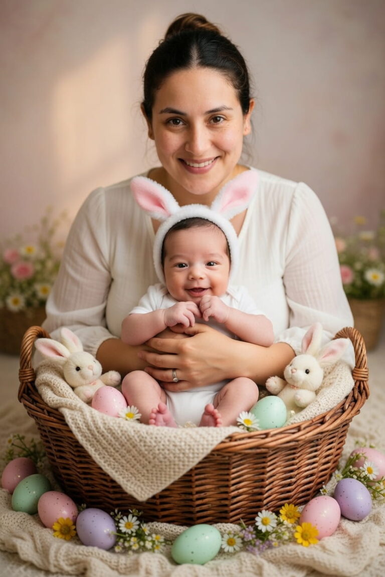 Ensaio Mãe e filho Páscoa