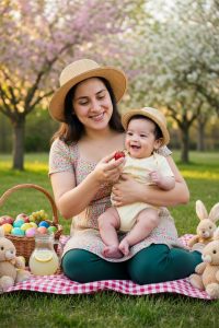 Ensaio Mãe e filho Páscoa